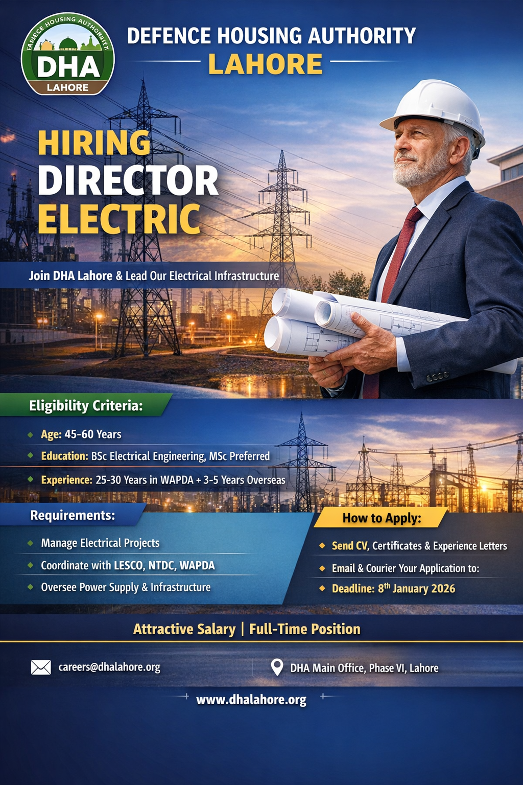 Latest Jobs in DHA Lahore 2026 Defence Housing Authority