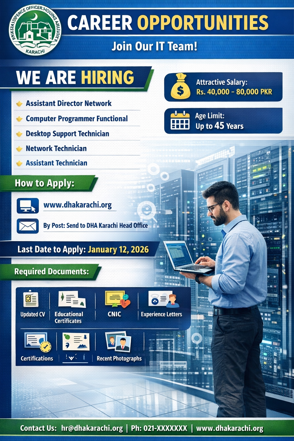 Latest Defence Housing Authority DHA Karachi Jobs 2026