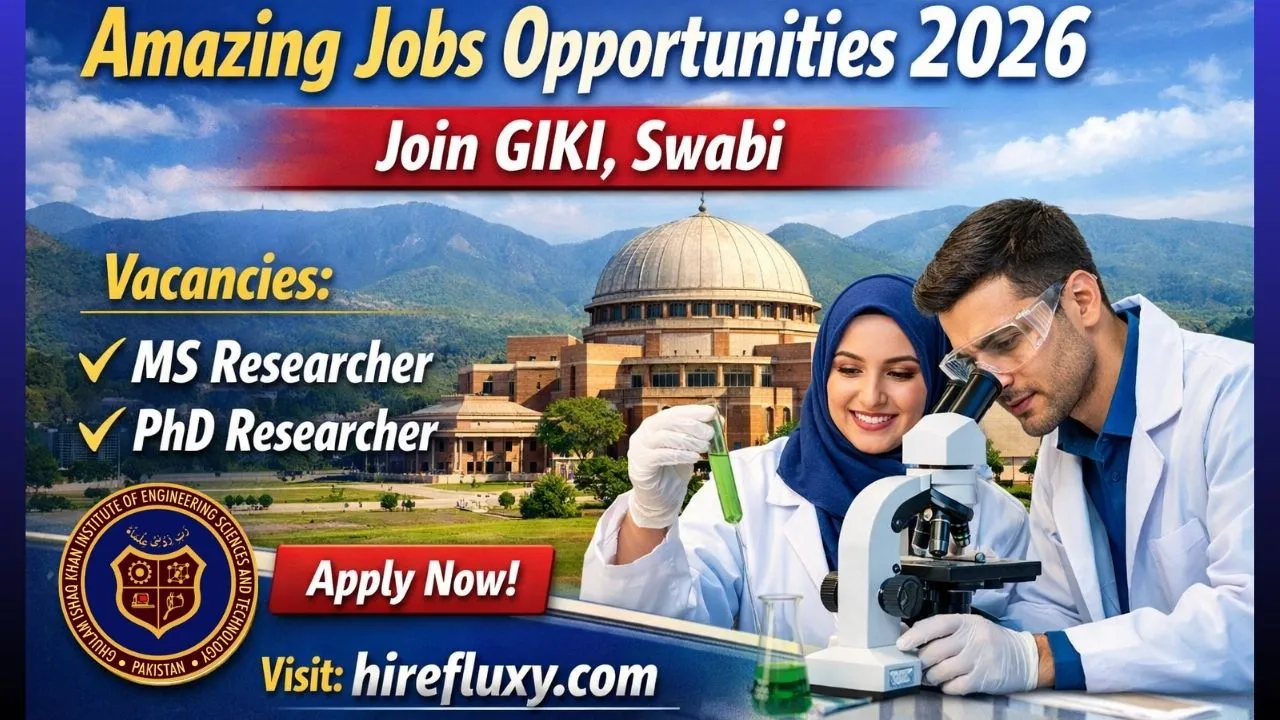 Amazing IT Jobs Opportunities 2026 – Join GIKI, Swabi