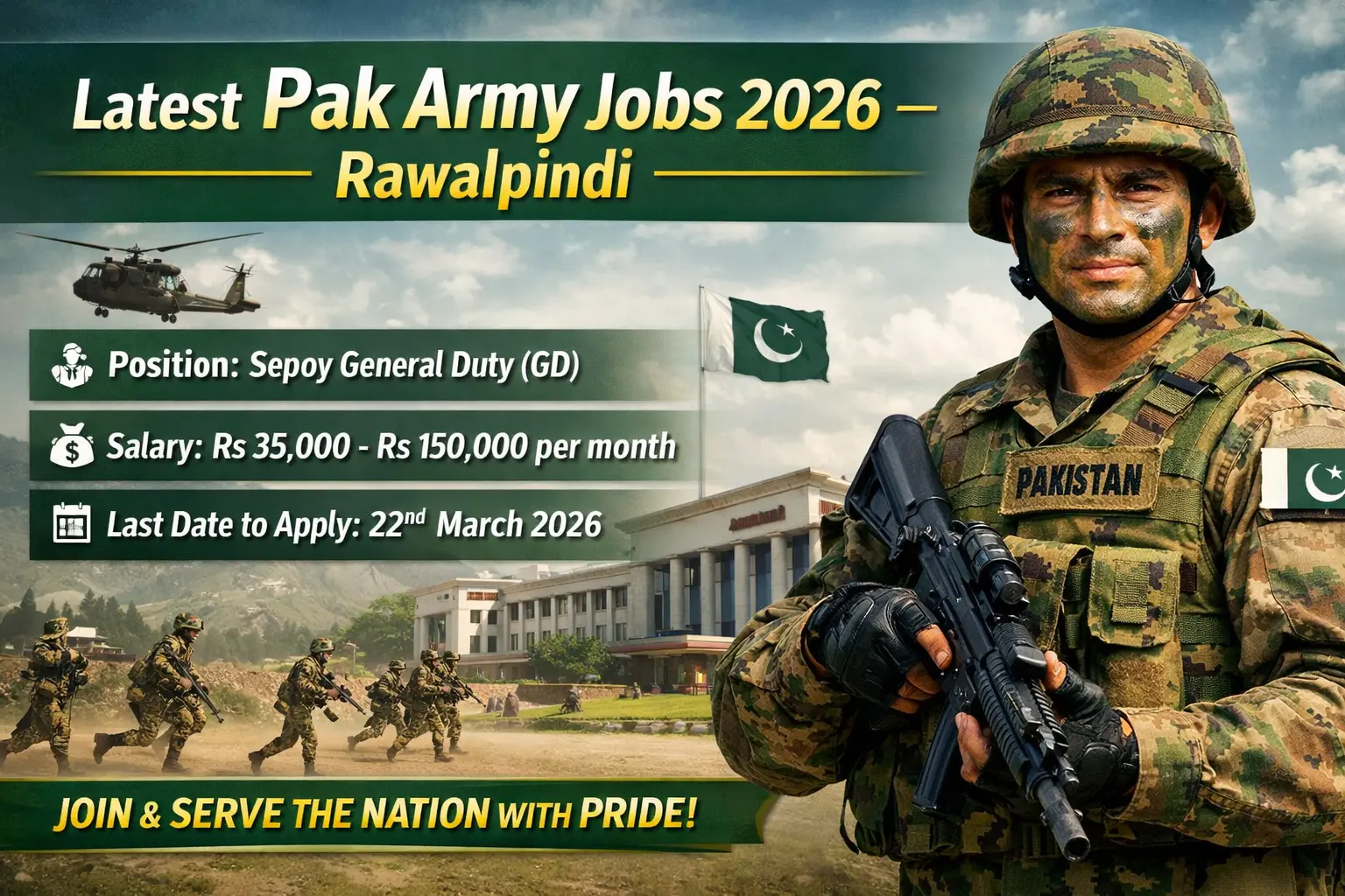 Amazing Pakistan Army Jobs 2026 – Rawalpindi