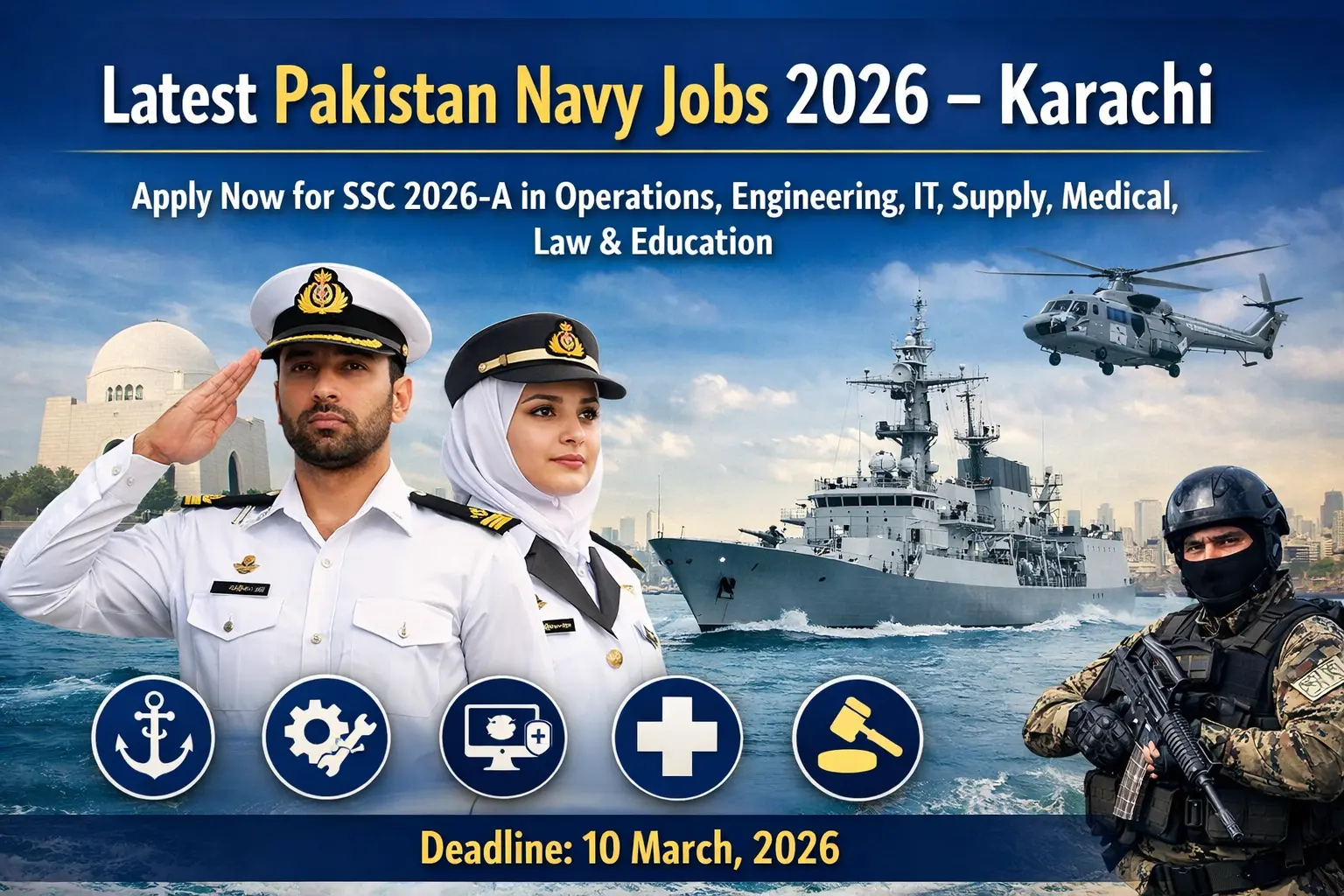 Limited Pak Navy Jobs 2026 – Karachi